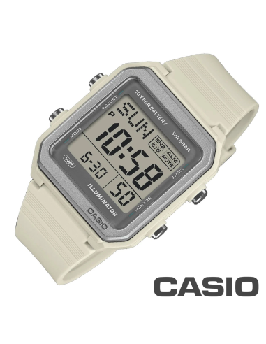 unisex digital Casio W-221H-8AJF JDM 38.4mm Hora Mundial batería 10 años 50m WR JDM