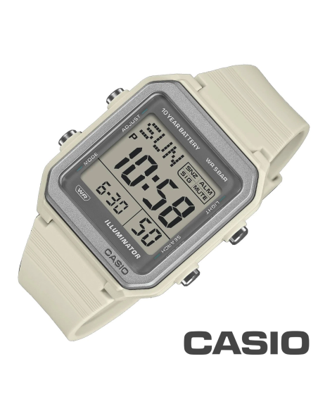 unisex digital Casio W-221H-8AJF JDM 38.4mm Hora Mundial batería 10 años 50m WR JDM