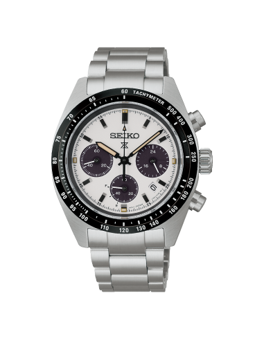 solar cronógrafo Seiko Prospex Speedtimer Solar Ivory Panda SBDL125