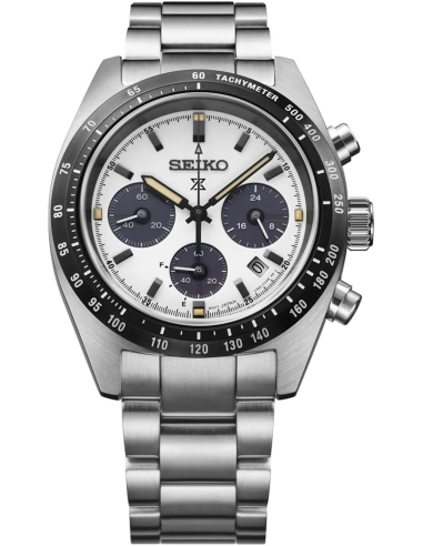 solar cronógrafo Seiko Prospex Speedtimer Solar Ivory Panda SBDL125