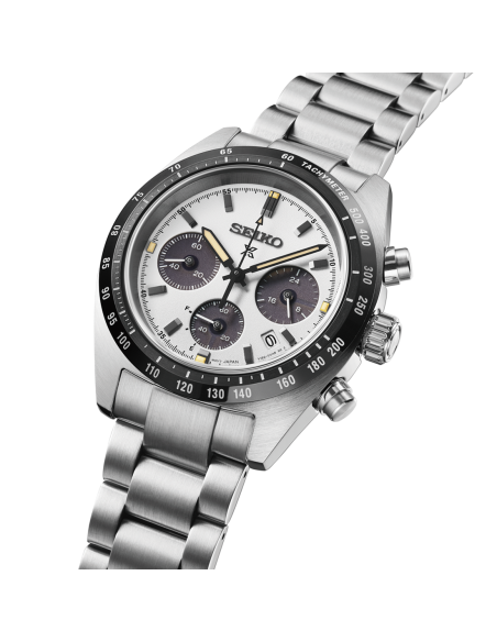 solar cronógrafo Seiko Prospex Speedtimer Solar Ivory Panda SBDL125