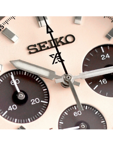 solar cronógrafo Seiko Prospex Speedtimer Solar Salmon Panda SBDL127 / SSC963 JDM   –  , Zafiro y Acero