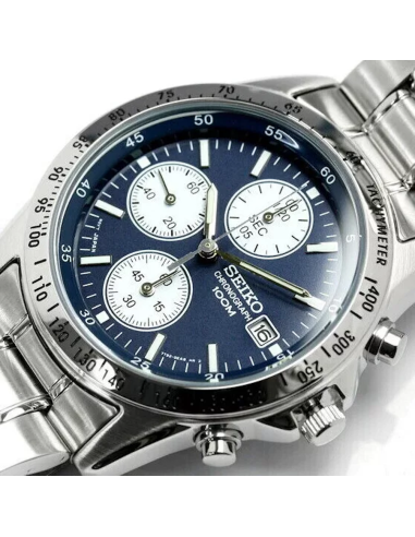 cuarzo cronógrafo Seiko Chronograph SND365P1 (Calibre 7T92) JDM 38mm 100m