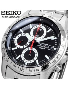 unisex cuarzo cronógrafo Seiko Spirit SND371P1 JDM 38mm 100m