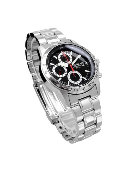 unisex cuarzo cronógrafo Seiko Spirit SND371P1 JDM 38mm 100m