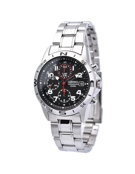 unisex cuarzo cronógrafo Seiko Spirit SND375P1 38mm JDM 100M WR c