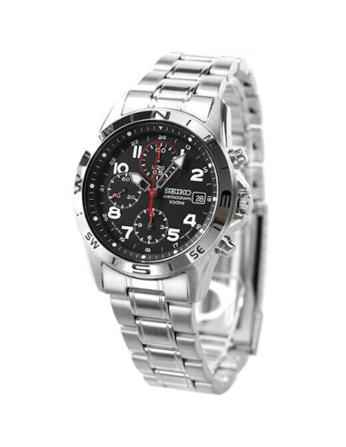 unisex cuarzo cronógrafo Seiko Spirit SND375P1 38mm JDM 100M WR c