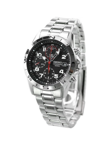 Reloj unisex cuarzo cronógrafo Seiko Spirit SND375P1 38mm JDM 100M WR c