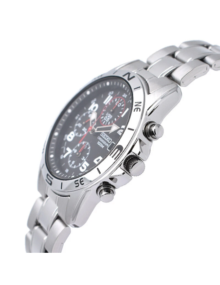 Reloj unisex cuarzo cronógrafo Seiko Spirit SND375P1 38mm JDM 100M WR c