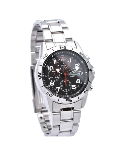 Reloj unisex cuarzo cronógrafo Seiko Spirit SND375P1 38mm JDM 100M WR c