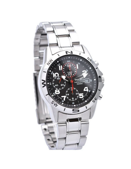 unisex cuarzo cronógrafo Seiko Spirit SND375P1 38mm JDM 100M WR c