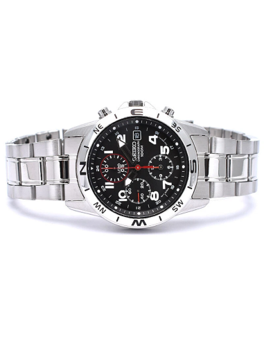 Reloj unisex cuarzo cronógrafo Seiko Spirit SND375P1 38mm JDM 100M WR c