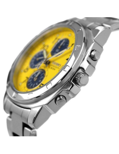 cuarzo cronógrafo Seiko Spirit SND409P1 38mm JDM 100M WR correa de acero JDM 2