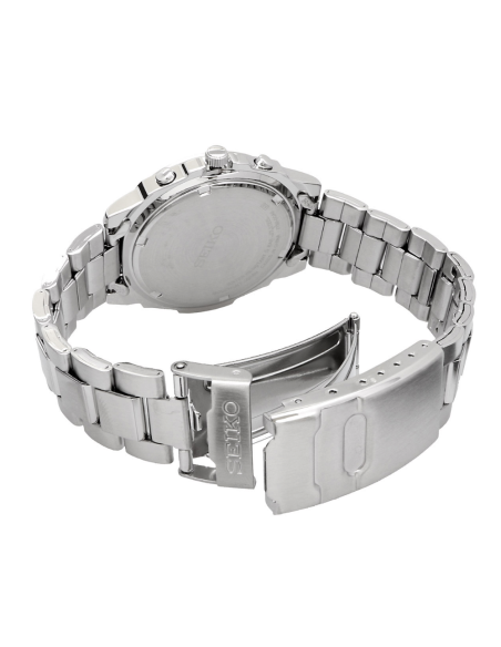 cuarzo cronógrafo Seiko Spirit SND409P1 38mm JDM 100M WR correa de acero JDM