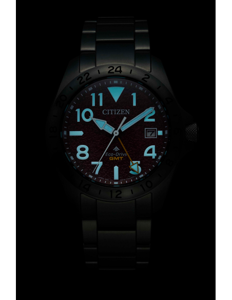 solar Citizen Promaster Land GMT BJ7150-50W 38,6mm 200m zafiro