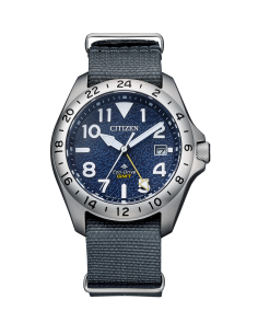 solar hombre Citizen Promaster Land GMT BJ7150-09L 38,6mm zafiro