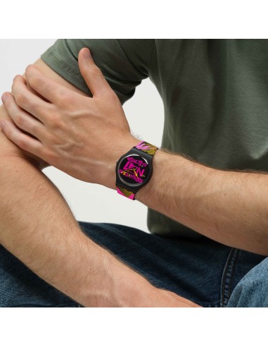 reloj unisex Swatch DISTORT MODE SO32B121 41mm 30m WR cuarzo