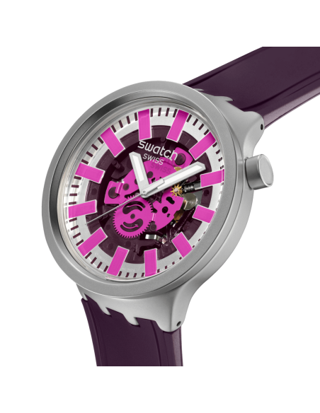 reloj unisex Swatch AUDACIOUS ACAI SB07S120 47mm 30m WR cuarzo