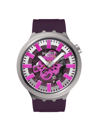 reloj unisex Swatch AUDACIOUS ACAI SB07S120 47mm 30m WR cuarzo