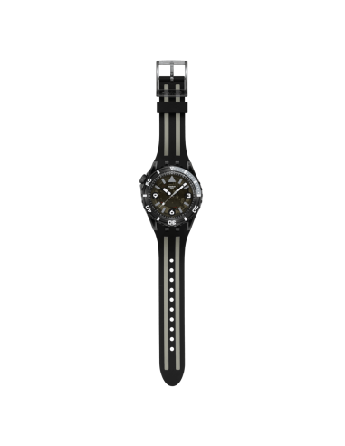 reloj unisex Swatch BLACK SEA NETTLE SSCU09B100 44mm 100m WR cuarzo