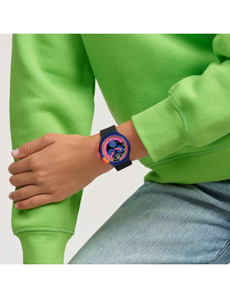 Reloj unisex SWATCH NEON PARTY TO THE MAX SB06N102 47mm 30m WR cuarzo