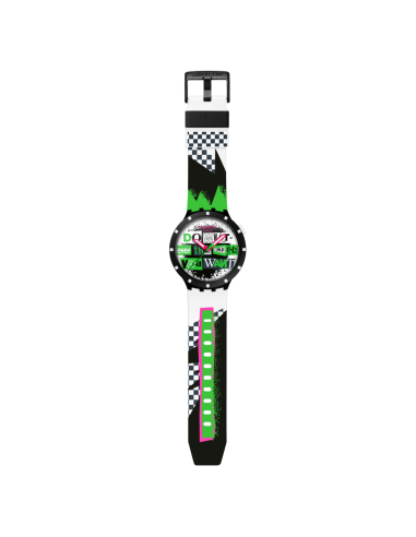 reloj unisex Swatch LASH OUT sb03b701 47mm 30m WR cuarzo