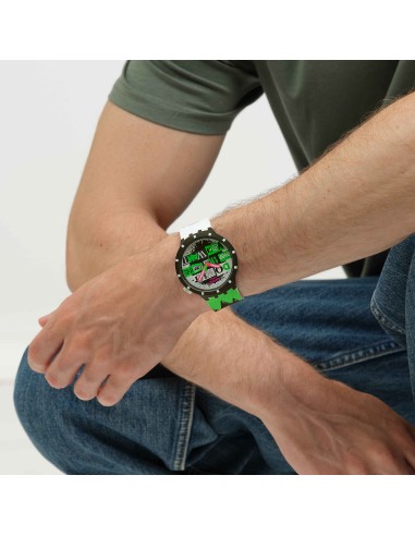 reloj unisex Swatch LASH OUT sb03b701 47mm 30m WR cuarzo