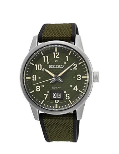 Seiko Neosport SUR323P1 40,7mm 100m WR correa nylon + silicona