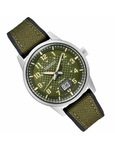 Seiko Neosport SUR323P1 40,7mm 100m WR correa nylon + silicona