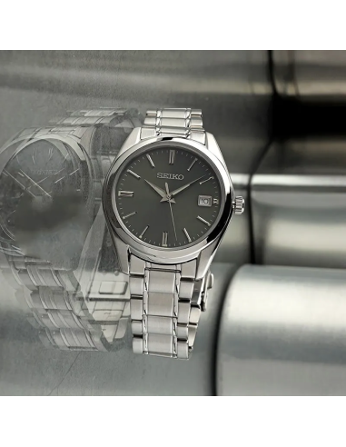 reloj cuarzo hombre Seiko SUR527P1 40.2mm cristal de zafiro 100m WR correa de acero