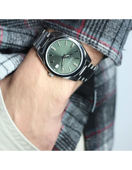 reloj cuarzo hombre Seiko SUR527P1 40.2mm cristal de zafiro 100m WR correa de acero