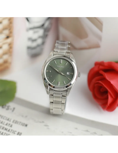 reloj cuarzo hombre Seiko SUR527P1 40.2mm cristal de zafiro 100m WR correa de acero