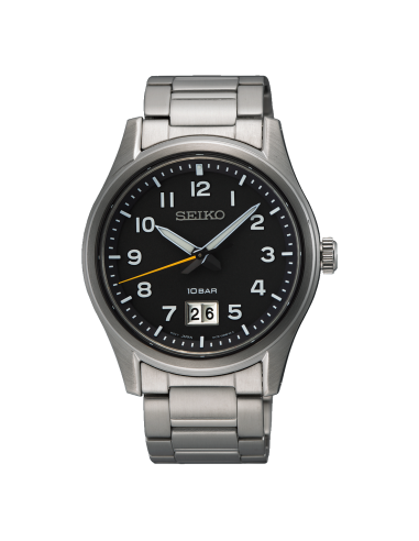 reloj cuarzo hombre Seiko NeoClassic  SUR569P1 39.5mm 100m WR cristal de zafiro correa de acero