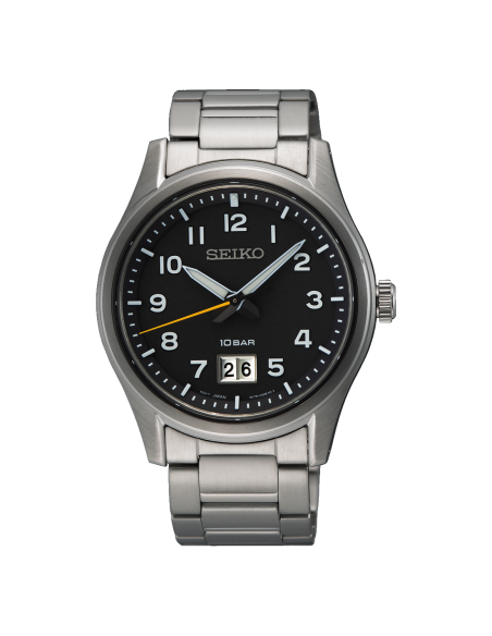 reloj cuarzo hombre Seiko NeoClassic  SUR569P1 39.5mm 100m WR cristal de zafiro correa de acero