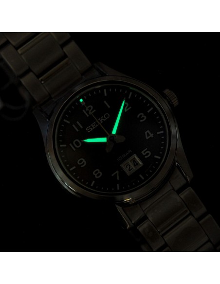 reloj cuarzo hombre Seiko NeoClassic  SUR569P1 39.5mm 100m WR cristal de zafiro correa de acero