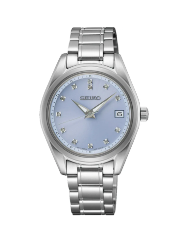 reloj mujer Seiko Diamonds SUR581P1 32mm cristal de zafiro 100m WR correa de acero