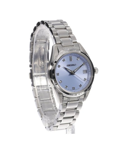 reloj mujer Seiko Diamonds SUR581P1 32mm cristal de zafiro 100m WR correa de acero