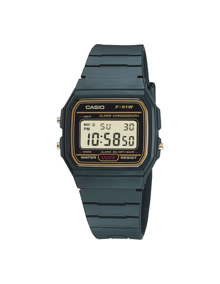 digital unisex retro Casio F-91WG-9QJH "Black & Gold" Edition JDM