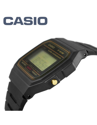 digital unisex retro Casio F-91WG-9QJH "Black & Gold" Edition JDM