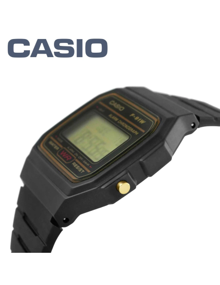 digital unisex retro Casio F-91WG-9QJH "Black & Gold" Edition JDM