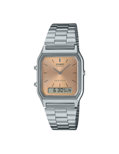 unisex digital retro Casio Edgy AQ-230-4A 38.8 × 29.8 × 8.1 mm Hora Dual
