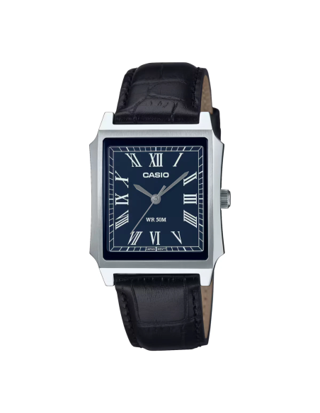 Reloj cuarzo clásico hombre Casio MTP-B190L-2B 41 × 31.5 × 8.1 mm correa de cuero