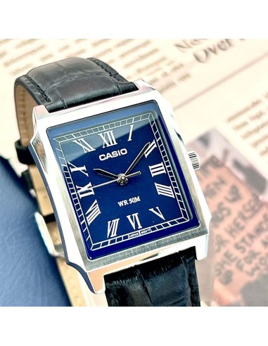 Reloj cuarzo clásico hombre Casio MTP-B190L-2B 41 × 31.5 × 8.1 mm correa de cuero