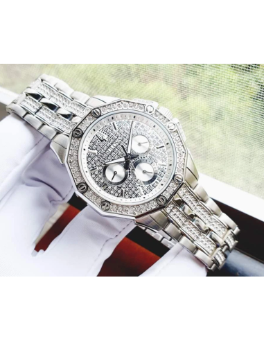 reloj hombre Bulova Swarovski Crystal 96C134 42mm correa de acero 30m WR