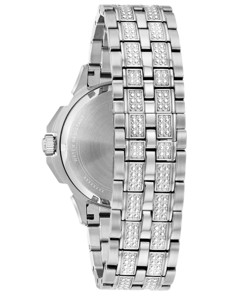 reloj hombre Bulova Swarovski Crystal 96C134 42mm correa de acero 30m WR