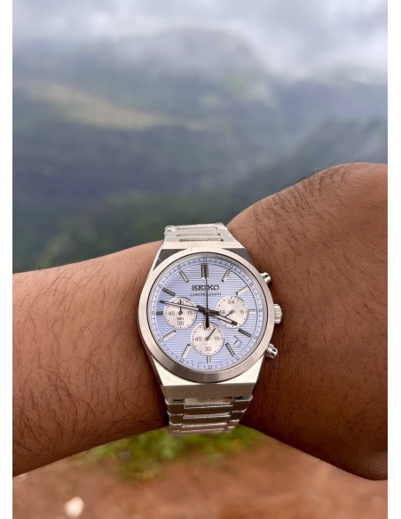 cronógrafo hombre Seiko Chronograph SSB459P1 40mm cristal de zafiro