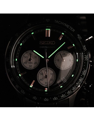 Seiko Chronograph Reverse Green Panda SSB481P1 38.7mm