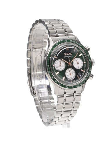 Seiko Chronograph Reverse Green Panda SSB481P1 38.7mm