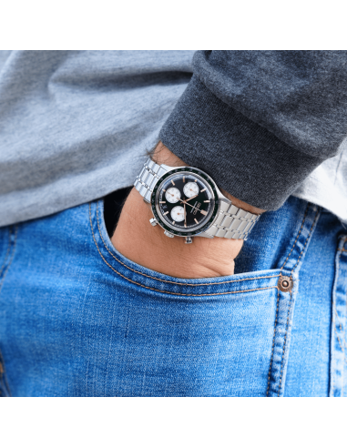 Seiko Chronograph Reverse Green Panda SSB481P1 38.7mm