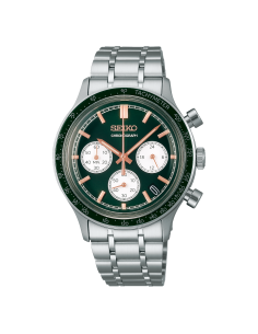 Seiko Chronograph Reverse Green Panda SSB481P1 38.7mm